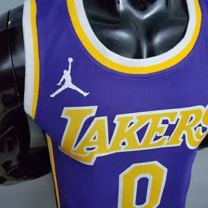 New Lakers Jordan KUZMA #0 theme purple round neck 8