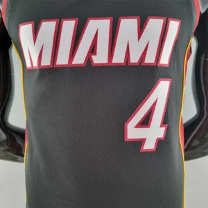 75th Anniversary Miami Heat OLADIPO#4 black NBA Jersey 8