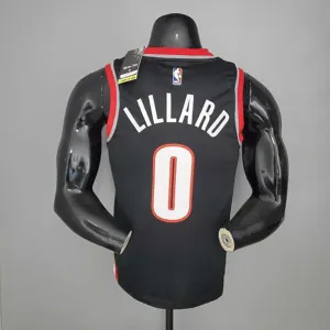 2021 LILLARD#0 Trail Blazers Home black 4