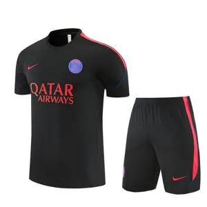 26-27 PSG Aldult Kit Football Black Training Tracksuit Yupoo 5 4