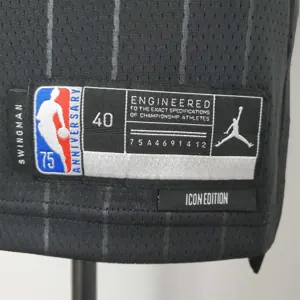 75th Anniversary Ball #2 Bulls Flyers Black NBA Jersey 7