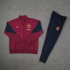 24-25 Barcelona Long Sleeve Kits Red Jacket Suits Football AAAAJersey Supplier 1