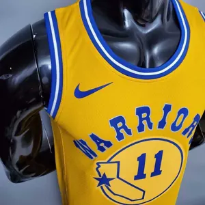 Retro version THOMPSON#11 Golden State Warriors yellow 7
