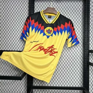 95-96 America RTW Yellow Retro Kit Vintage Shirt Sport AAAAJersey Yupoo 6