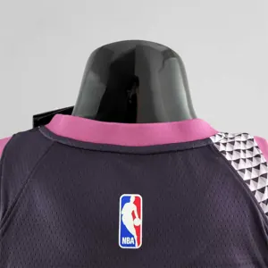 Minnesota Timberwolves RUSSELL#0 Black and Purple NBA Jersey 3