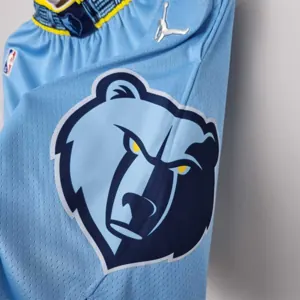 75th Anniversary Memphis Grizzlies Jordan Edition Blue Shorts NBA 7