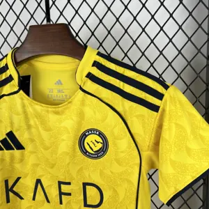 25-26 Al-Nassr Home Kid Kits Youth Apparels AAAAJersey Supply Yupoo 1