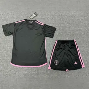 23-24 Inter Miami Away Kids Kits With IMFC Foundation Sponsor Suits Soccer Jerseys Yupoo 1