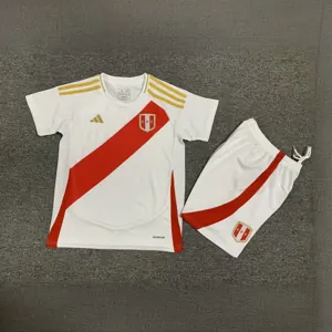 2024 Peru Home Kid Kits Children Sets Football AAAAJersey Yupoo