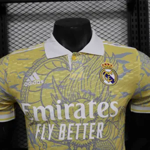 25-26 Real Madrid Yellow Dragon Player Edition Shirt Football Uniform AAAAJersey Dropship Yupoo 1