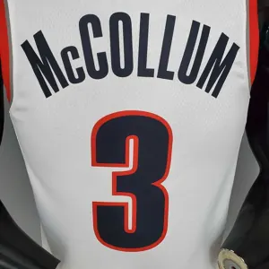 2021 McCOLLUM#3 Trail Blazers Home White 3