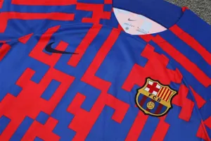 22-23 Barcelona training suit Short Sleeve kit red and blue camouflage 11