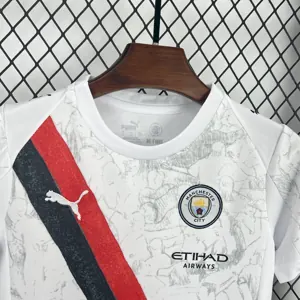 25-26 Manchester City Away Kid Kits Youth Apparels AAAAJersey Dropship Yupoo 3