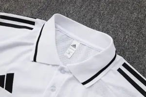 25-26 Real Madrid Polo White&Black Training Kits Football Tracksuits 2