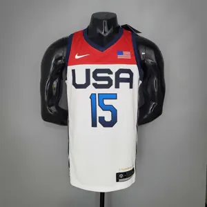 2021 Olympics BOOKER#15 USA Team USA White Red