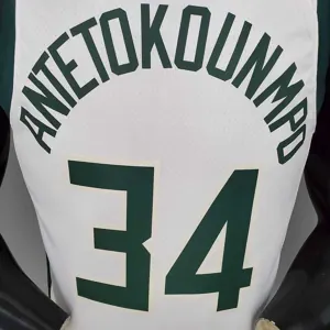 2021 Antetokounmpo #34 BUCKS Home White 1