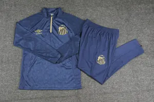 24-25 Santos Long Sleeve Training Suit Football Shirts 1