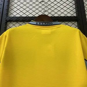 98-99 Lazio Yellow Retro Kit Vintage Shirt AAAAJersey Dropship Yupoo 8