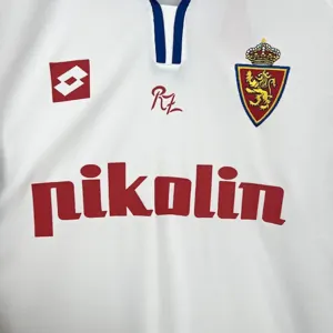 04-05 Zaragoza Home Retro Kit Vintage Shirt AAAAJersey Yupoo 4