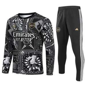 23-24 Arsenal Long Sleeve Kits Black Training Suits Cheap Jerseys Yupoo
