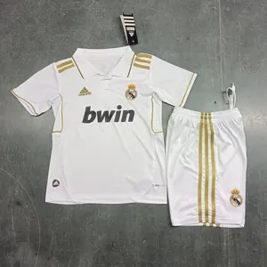 11-12 Real Madrid Home Retro Kids Kit Size-16-28 Soccer Jersey Yupoo 1