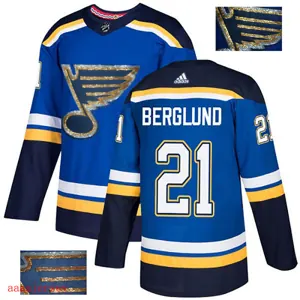 2018 St. Louis Blues ice hockey jersey M-3XL 圣路易蓝调队时尚亮片款冰球服 10
