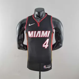 75th Anniversary Miami Heat OLADIPO#4 black NBA Jersey