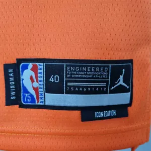 75th Anniversary AYTON#22 Phoenix Suns Jordan Theme Orange NBA Jersey 6