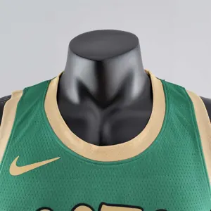 2020 BROWN#7 Boston Celtics City Edition Green NBA Jersey 4