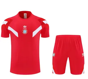 25-26 Bayern Munich Original Red Training Kits Football Tracksuits