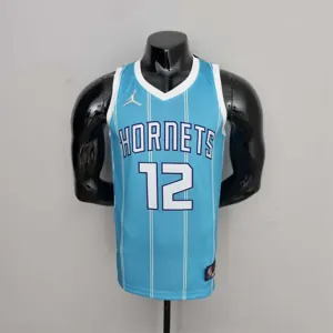 75th Anniversary Oubre jr.#12 Charlotte Hornets Blue NBA Jersey