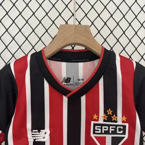 24-25 Sao Paulo Away Kid Kits Youth Apparels Football AAAAJersey Yupoo 3