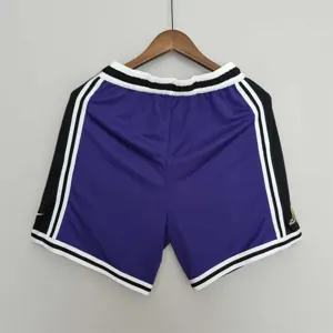2022 Los Angeles Lakers NBA US Training Shorts Purple Black 3