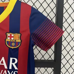13-14 Barcelona Home Retro Kids Kits Children Shirt Cheap Jersey Yupoo 11