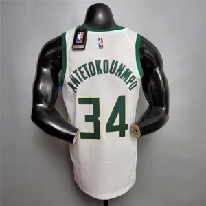 Antetokounmpo#34 Bucks white 9