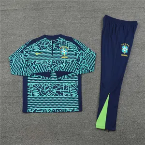 2024 Brazil Long Sleeve Training Suit Football Shirts 3