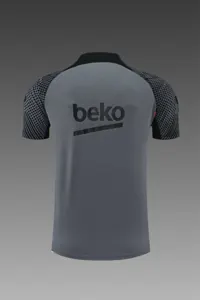 22-23 Barcelona Training Suit Short Sleeve Kit Black Grey 16