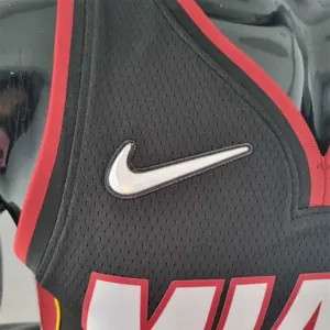 75th Anniversary Miami Heat JAMES #6 black NBA Jersey 5