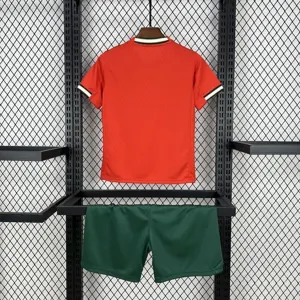 25-26 Portugal Home Kid Kits Youth Apparels Soccer AAAAJersey Yupoo 5