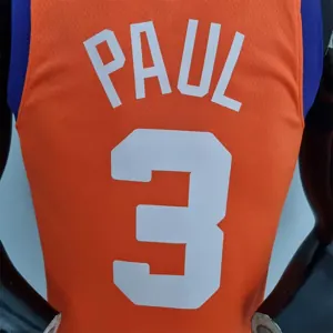 75th Anniversary PAUL#3 Phoenix Suns Jordan Theme Orange NBA Jersey 5
