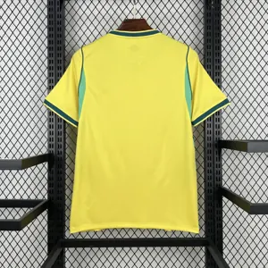 2026 World Cup Brazil Home Yellow Soccer Shirt Fan Version 9