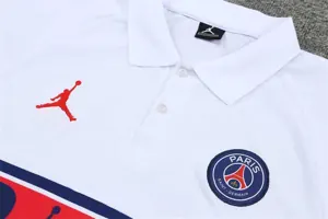 Polo Jordan PSG white with red 1