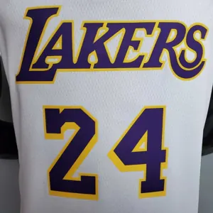 New Bryant #24 Lakers white 6