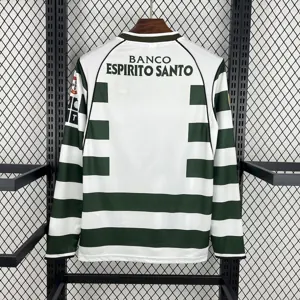 01-03 Sporting Lisbon Home Retro Long Sleeve Kit Vintage Shirt Soccer AAAAJersey Yupoo 6