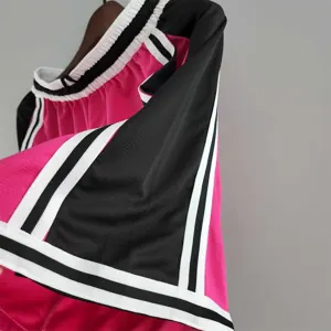 2022 Miami Heat NBA US Training Shorts Pink Black 6