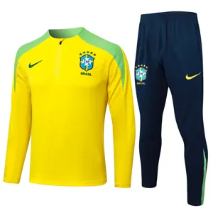 2024 Brazil Long Sleeve Training Suit Football Shirts