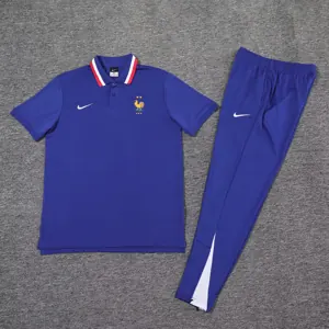 25-26 France Blue Training Polo Kit Soccer AAAAJersey Yupoo 2