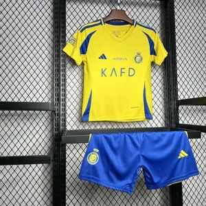24-25 Al-Nassr Home Kid Kits Youth Apparels Sport AAAAJersey Yupoo 6