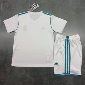 17-18 Real Madrid Home Retro Kids Kit Size-16-28 Soccer Jersey Yupoo 13