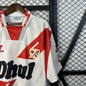 94-95 Rayo Vallecano Home Retro Kit Vintage Shirt Soccer AAAAJersey Yupoo 2